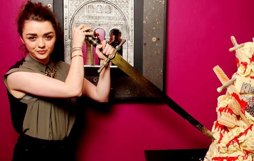 maisiewilliams:  Maisie Williams at the Season 3 DVD release (Feb 12) 