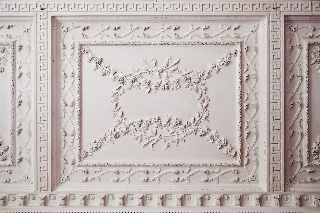 andantegrazioso:Detail. Plaster ornament in the ceiling of the Sallon, Kings Weston by Robert Mylne 