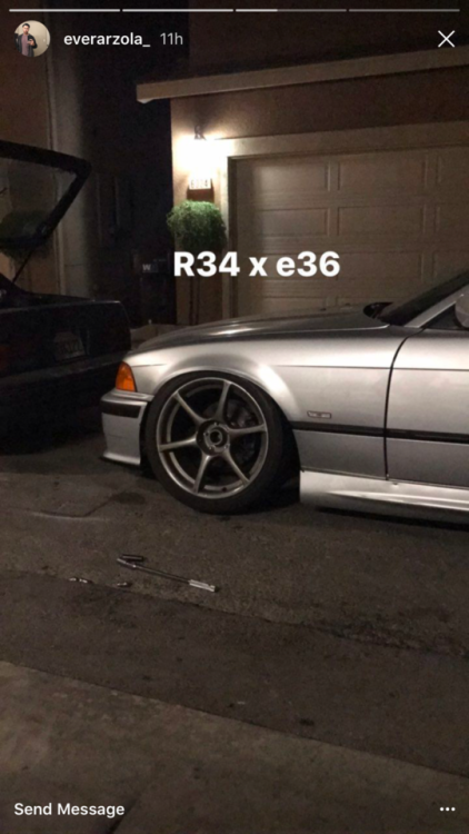 Gonna go with an honorable mention to this E36 owner who went w the R34 test fit.