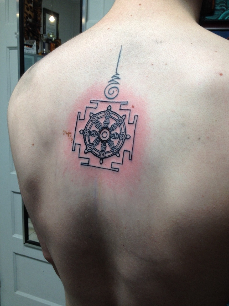 Tea from the Bodhi Tree — My new Dharma Wheel Tattoo
