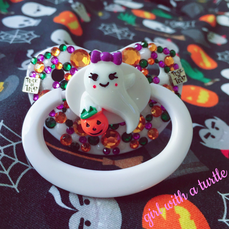 girlwithaturtle:  Black tutu + spoopy pacis from @mistressmagnolia + spoopy onesie