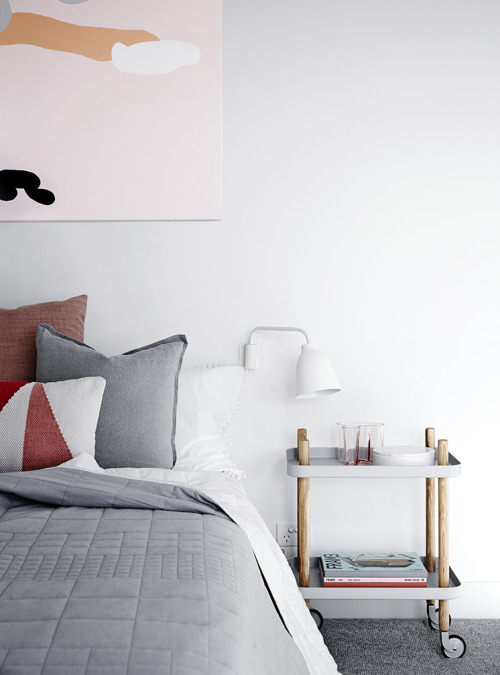 {A cute modern beach house project by Australian fave Mim Design.} In keeping with a client brief th