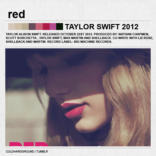 coldhardground:  Taylor Swif’s Albums. [insp] 