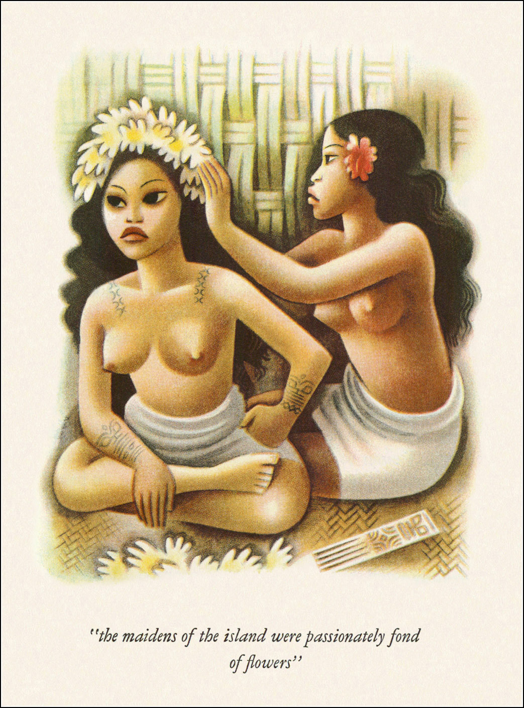 Illustration by Miguel Covarrubias, from Typee: A Romance of the South Seas, by