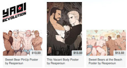 Hey Guys! Right Now You Can Buy Sweet Bear And This Vacant Body Posters Through Yaoi