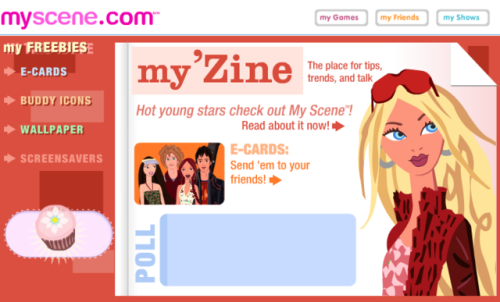 fyretrobarbie:My Scene website, 2003