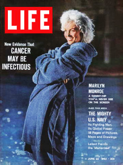 elsiemarina:  Marilyn Monroe on the cover of Life magazine.   Just because