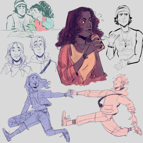 thesunwillart: long time no sketchin so here’s a dump of a few jatp things i never posted from the l
