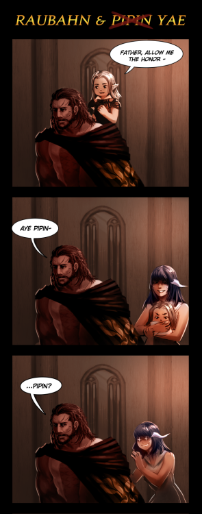 Fanart of Yae’s mad obsession with Raubahn xD