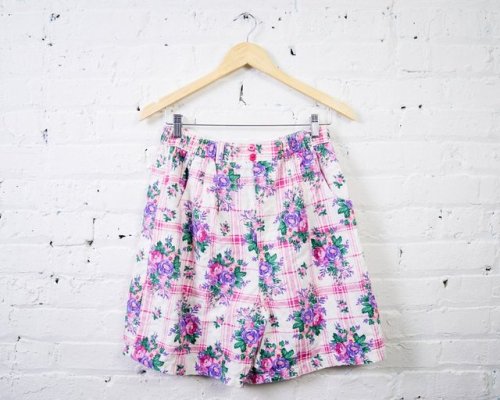90s Floral Shorts //InBetweenBranches