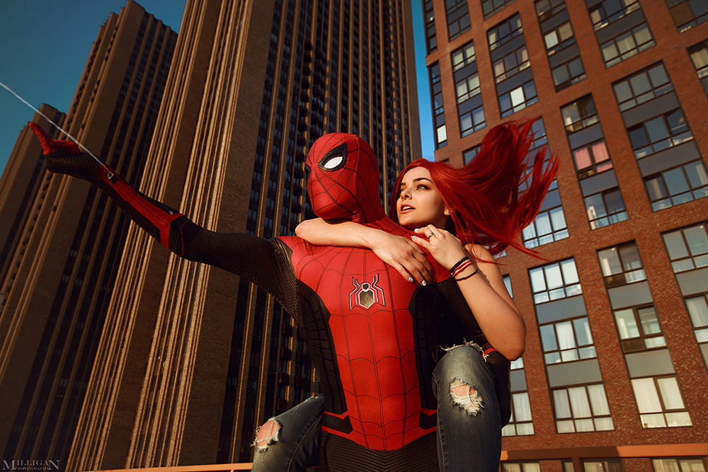 Shamrock_cosplay as Spider-manMarika as MJphoto by me