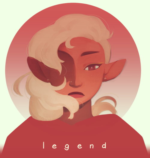 biluptaaco:actvii:hear that, babe?[id: a lineless artwork of lup, a brown-skinned, blonde elf with l