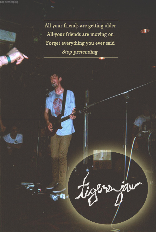 hopelesshoping:  Tigers Jaw- We Are Great, There Is Only One (Flickr) 