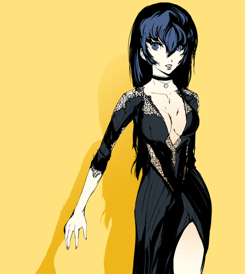 brinkofmemories: Naoto Shirogane from Persona 4 in a dress.  EDIT: Improved! 