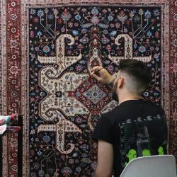 crossconnectmag:  Hand-Painted Carpets by