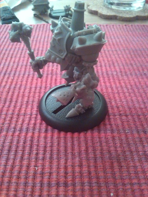 Today I’m working on my new Warmachine miniatures, the Protectorates from the battlebox contai