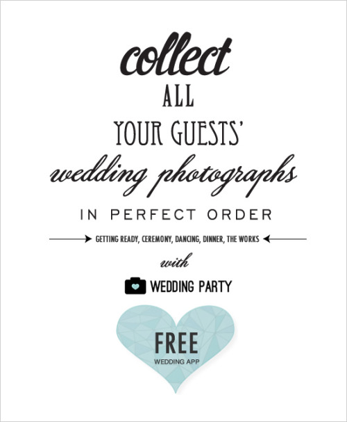 Wedding Party App is pretty easy to use. Just go to the website or download the app (it’s avai