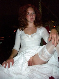 gerryc79s:  lonewolf4141:  herbestdayever:  What everyone realy wants to see at a wedding: the bride’s pussy  Pay  Would love to see you as my bride lone wolf  Mmmmm I would love that