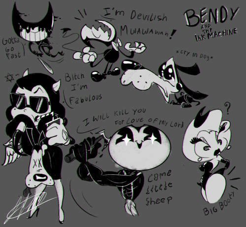  Some silly doodles of the squad, a good summary of the personality of everyone in the game ♥ Dolly&