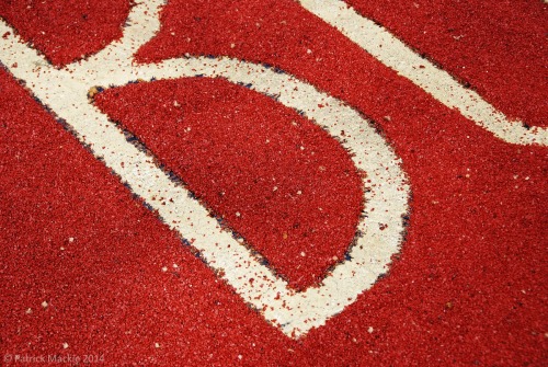 Bus lane Freshly repainted and gritted, this was shot in Russell Square, London.