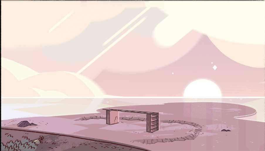 A selection of Backgrounds from the Steven Universe episode: Coach Steven. Art Direction: Elle