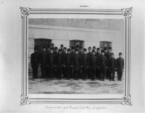 Darüşşafaka School for orphans (Constantinople, 1880 – 93).  Third photo is of the recess yard.