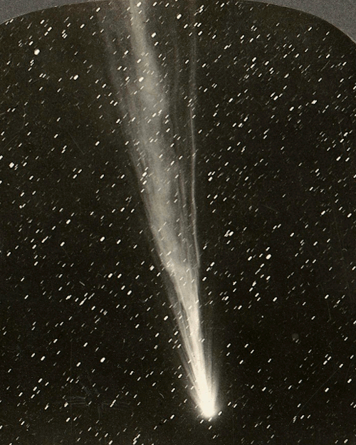 Morehouse’s Comet, Photographed In Stereograph In 1908 Or Shortly Thereafter. It Is Not Known Whether