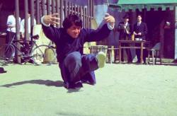 guts-and-uppercuts:  A rare still of Jackie Chan “holding the barrel” in “Drunken Master 2″. 