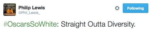 demho3zhatinq:  micdotcom: For the second year in a row, the Oscars failed to nominate a single actor of color Of all the things that needed sequels this year, #OscarsSoWhite was at the very bottom of the list. Yet come Thursday morning, that sequel is