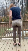 Porn Pics Wet ScarletSoaking wet khaki pants and undies