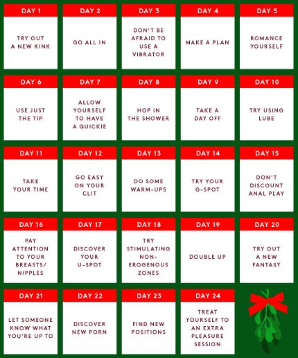 valledeparaiso-xo: Happy Holidays! Enjoy this Masturbation Advent Calendar!