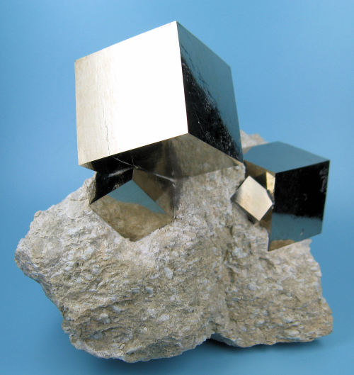 asapscience: Nature creates perfect cubes of pyrite. Also known as fool’s gold, as with a