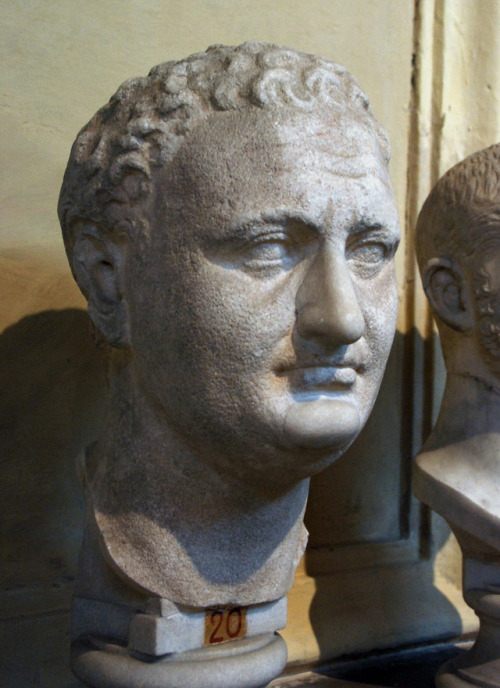 Emperor Titus (reworked portrait of Domitian). After 96 AD. Marble. Musei Vaticani. Inv. 1687myglypt