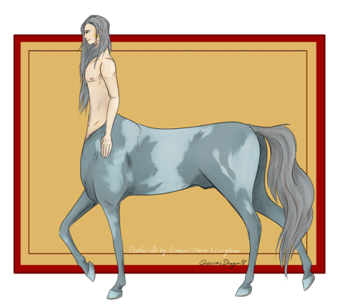 queerious-dragon:  HORSE BOYYYYY Fanart of Viktor from @crimson-chains and @lucycamui ‘s Centaur AU!