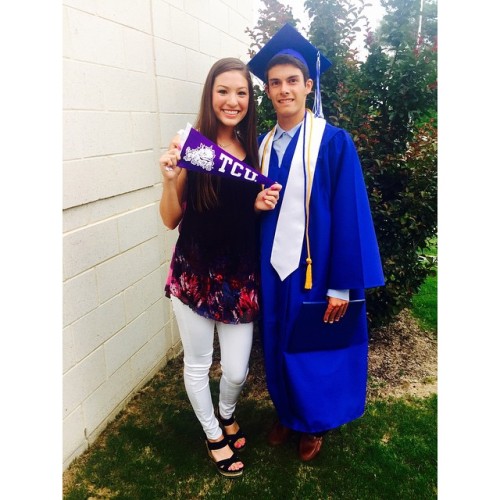 My prince turned into a frog!! #happygrad #tcu19 (at Next Stop: TCU )