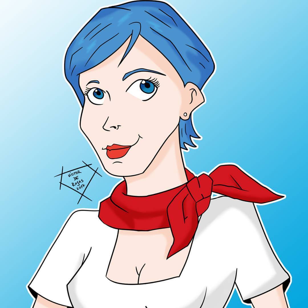 Victor de Rojas — Un poco tarde dejo este dibujo de Bulma en honor a...