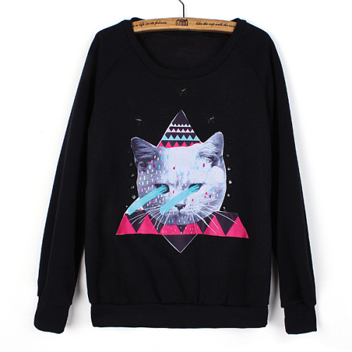 pastelbmob-is-deactivating: Surreal Cat Sweater FREE SHIPPING: $40 more of this