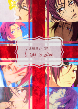 30daysofrin:  January 23rd, 2014 - 10 Days until Matsuoka Rin’s Birthday! by patriciaselina:  I have a 2 y/o baby brother, Hunter Sean, who watches Free! with me. His favourite seems to be Rin, seeing as he knows Rin’s name and laughs when he’s