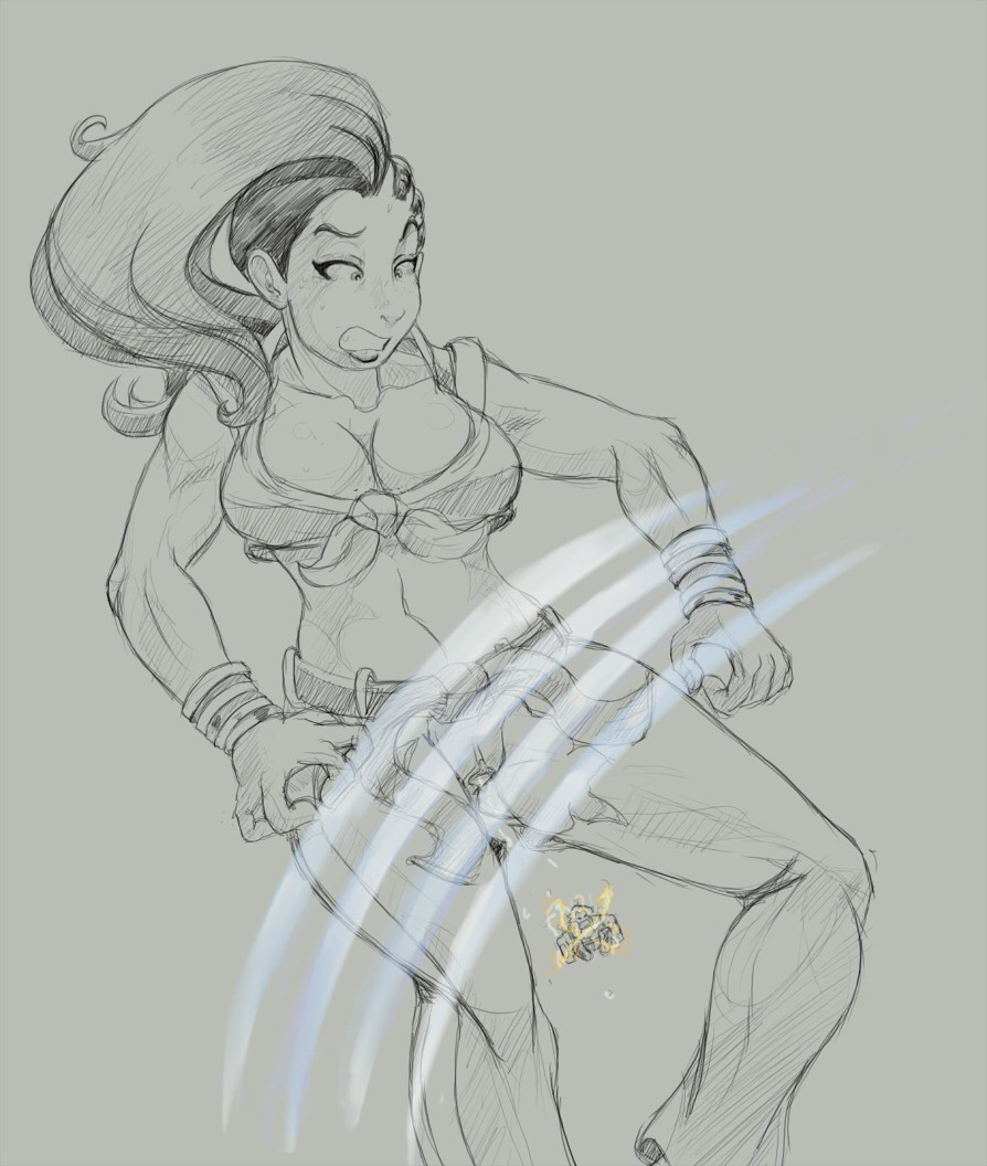 beyondtoybox:  So I completely forgot to get around to a Mika drawing around her