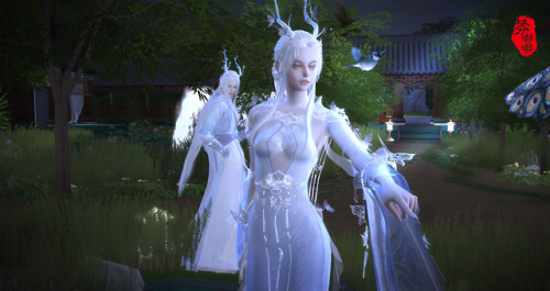 fendudu-dt:  【FenDuDu-DT】NSH-Deer Couples Costumes 里面包含了头发，衣服，鞋子，鹿角，耳环It includes hair，clothes，shoes