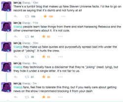 asieyonce:  the-world-of-steven-universe:  THANKS GOD, IAN FINALLY STOPPED THIS!!   Ian dragged the SHIT out that blog lmaoooo