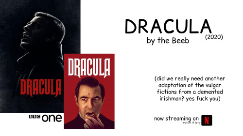 bartagnanz: anyways…stream BBC’s Dracula (2020) now on Netflix!