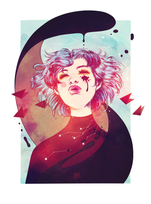 menadoensis: A little drawing of GRIS from @nomadastudiobcn. I think I fell in love with this game. 