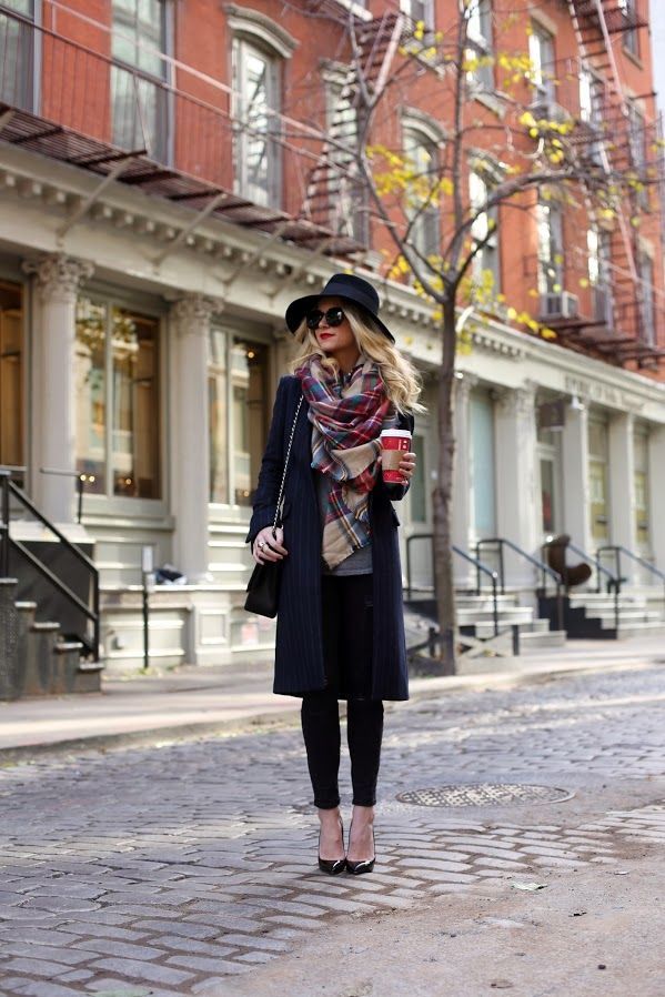 justthedesign:  Atlantic Pacific Wearing That Tartan Scarf Karen Walker ‘Super