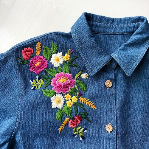 sosuperawesome:Embroidered Shirts / HatsKazkova Embroidery on Etsy