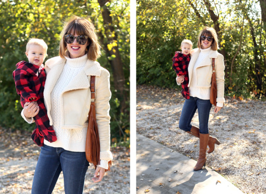 Shearling Jacket, SAHM outfit