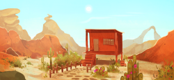 jaymamon:  Lonely desert shack 