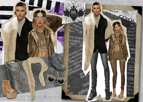 LOTD 08/15/13 Enjoy! xD On Him (Left) Hair: (Action Mesh Hair) James / New! Blazer: (Flow) Blazer Me