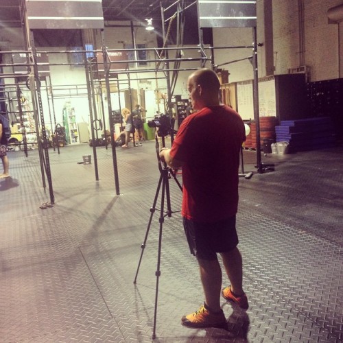 Coach getting ready to create an instructional squat video series! Guess who’s the squat model