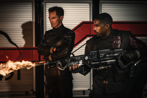 bartonfinks:First look at Michael Shannon and Michael B. Jordan in Fahrenheit 451